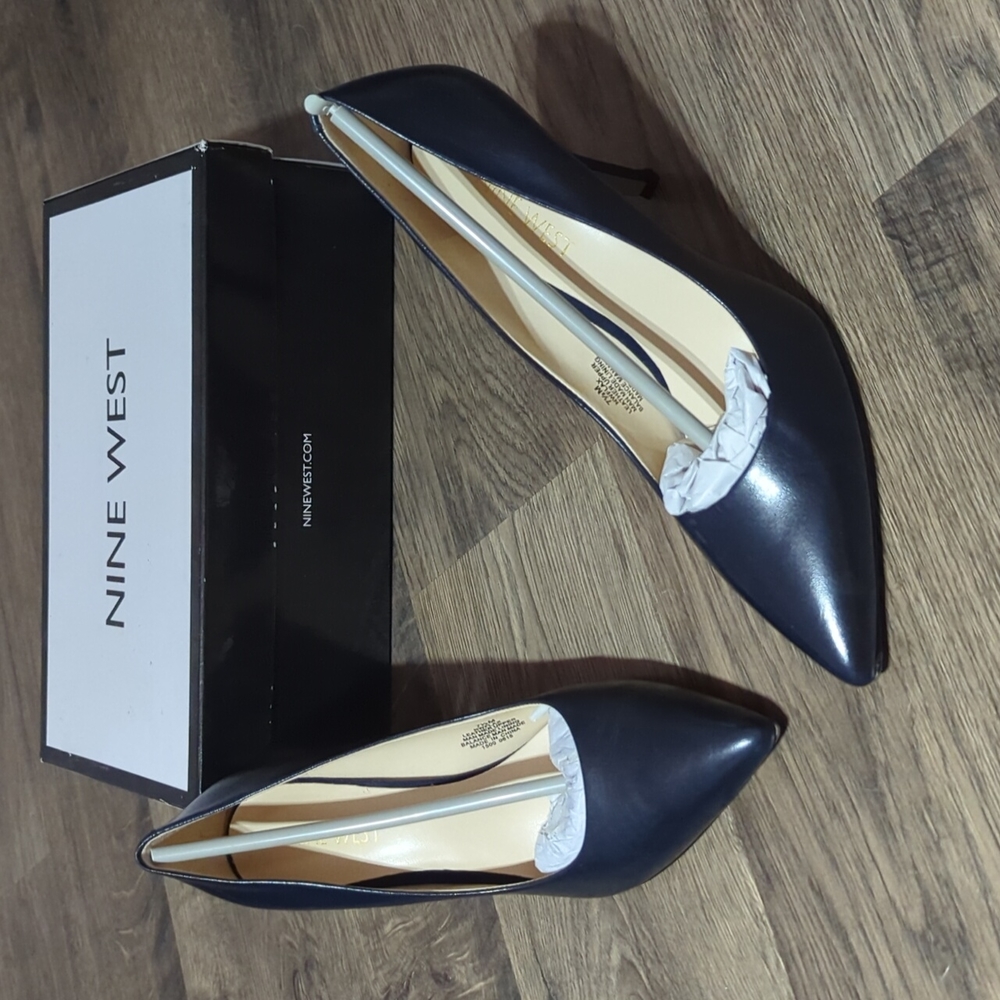 Nine West Navy "Flax" Heels